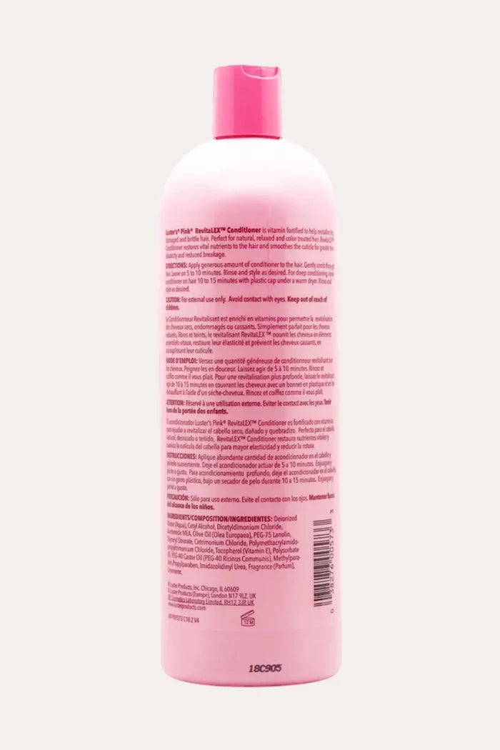 LUSTER'S PINK REVITALEX CONDITIONER 20oz - DETANGLING CONDITIONER - BSW BEAUTY CANADA