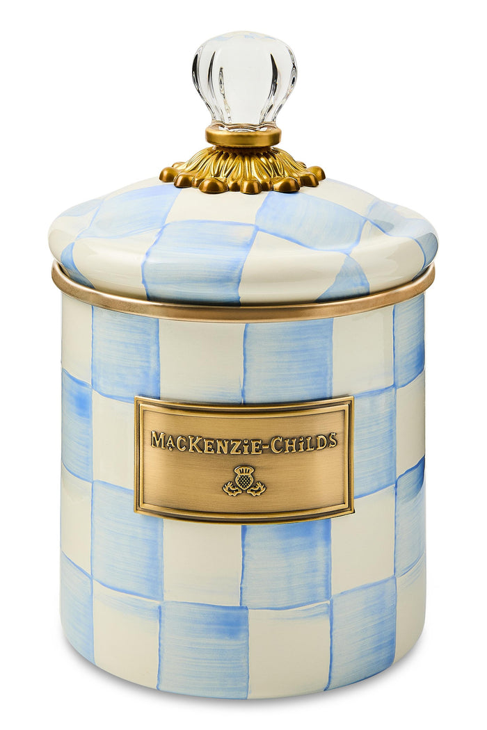 MacKenzie Childs: Sky Check Small Canister