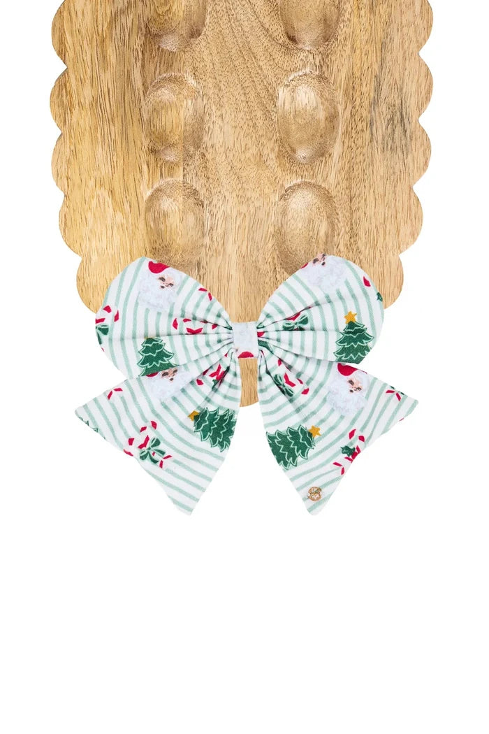 Magnetic Bow Peppermint Pine