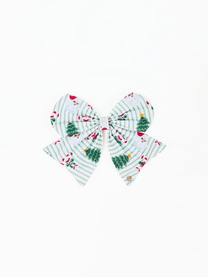 Magnetic Bow Peppermint Pine