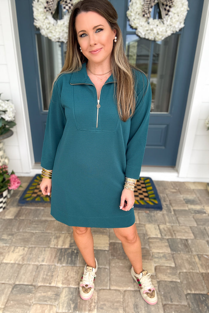 Mary Square: Raven Dress - Emerald