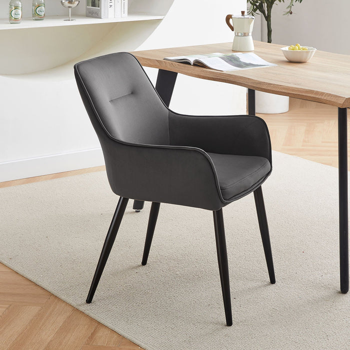 Maxine Velvet Dining Chairs [Set of 2]