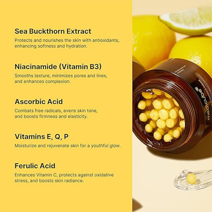 Medicube Deep Vitamin C Golden Capsule Face Moisturizer 55g - Beauty Tribe