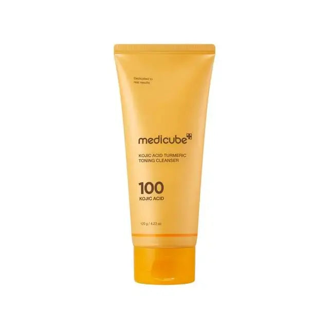 MEDICUBE Kojic Acid Turmeric Brightening Skincare Set (Cleanser + Toner + Pads) - DOKAN