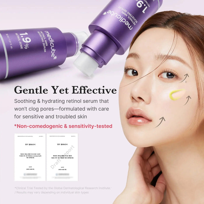 MEDICUBE Retinol NMN Radiance Booster 1.9% Serum 30 ml - DOKAN