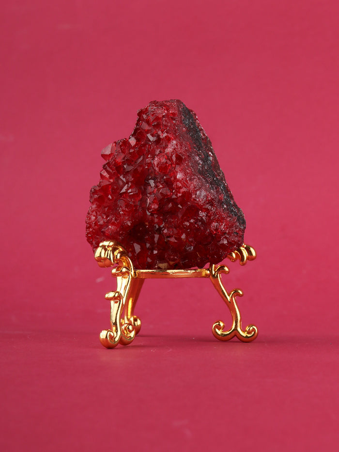 Metal Crystal Stand | Gold-Image 1