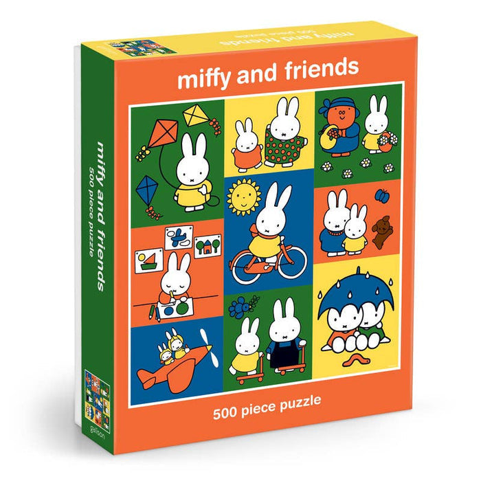 Puzzle box featuring Miffy and friends illustrations on a white background
