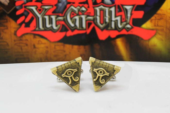 Yugioh Millenium Puzzle Cufflink Flat Version - Yu Gi Oh Cosplay or Gift - Yami Yugi - LootCaveCo