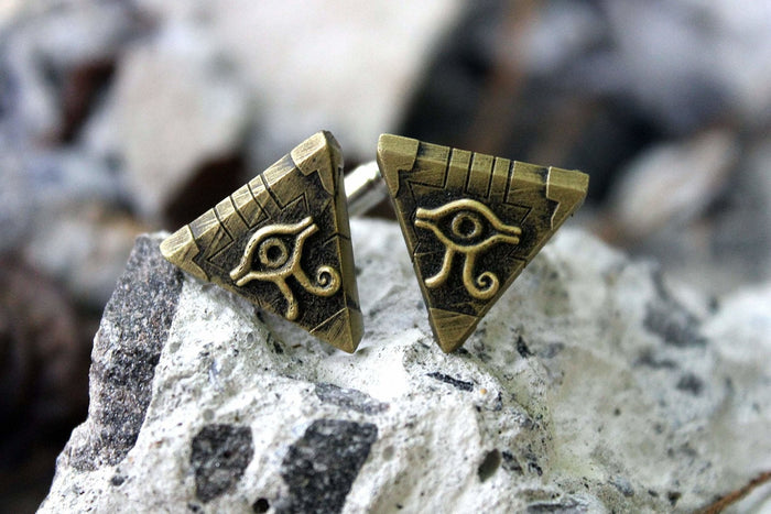 Yugioh Millenium Puzzle Cufflink Flat Version - Yu Gi Oh Cosplay or Gift - Yami Yugi - LootCaveCo