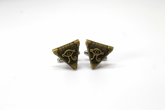 Yugioh Millenium Puzzle Cufflink Flat Version - Yu Gi Oh Cosplay or Gift - Yami Yugi - LootCaveCo