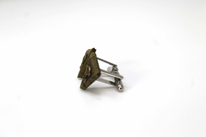 Yugioh Millenium Puzzle Cufflink Flat Version - Yu Gi Oh Cosplay or Gift - Yami Yugi - LootCaveCo