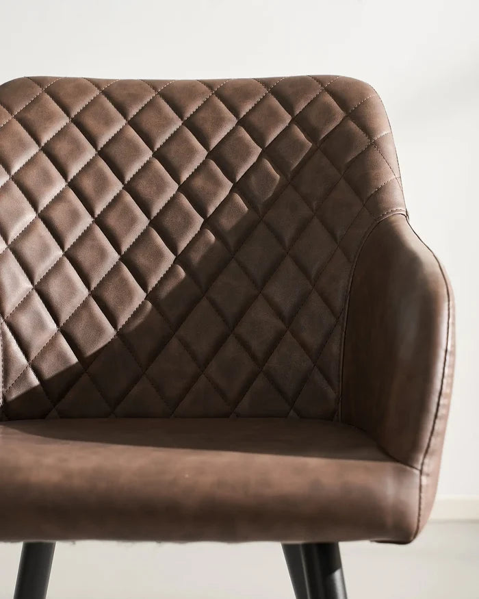 Moree Faux Leather Dining Chairs [Set of 4]