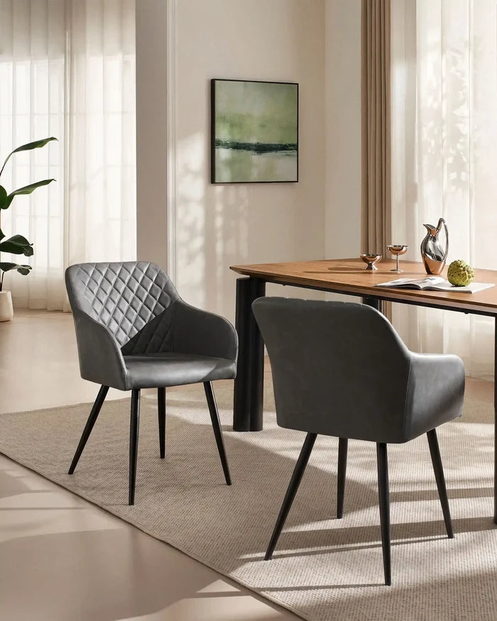 Moree Faux Leather Dining Chairs [Set of 4]