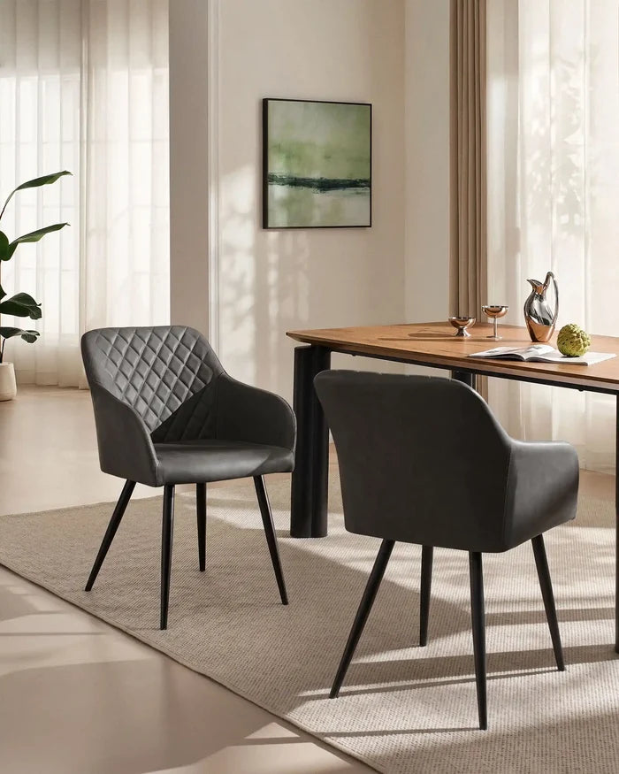 Moree Faux Leather Dining Chairs [Set of 4]