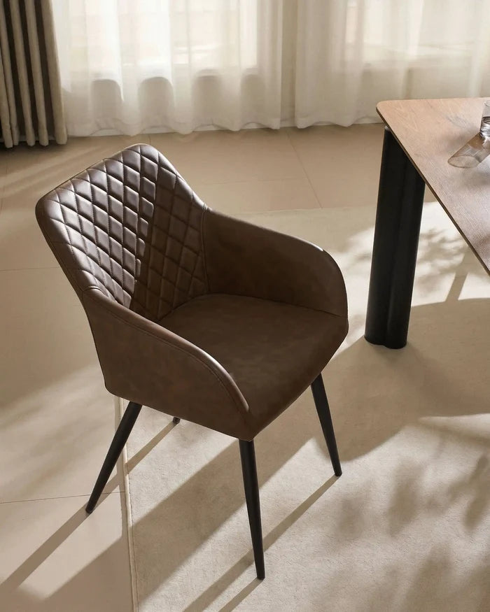 Moree Faux Leather Dining Chairs [Set of 4]