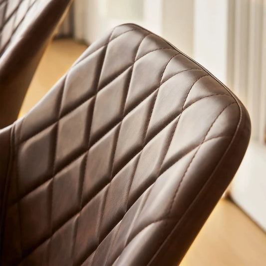 Moree Faux Leather Swivel Dining Chair