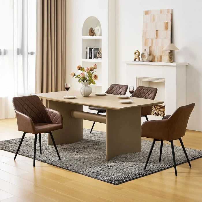 Moree Faux Leather Swivel Dining Chair