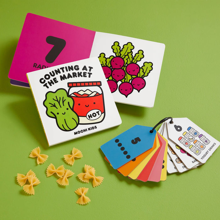 Mudpuppy Counting at the Market Numbers Ring Flash Cards