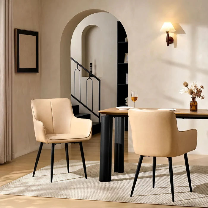 Muhsina Faux Leather Dining Chair
