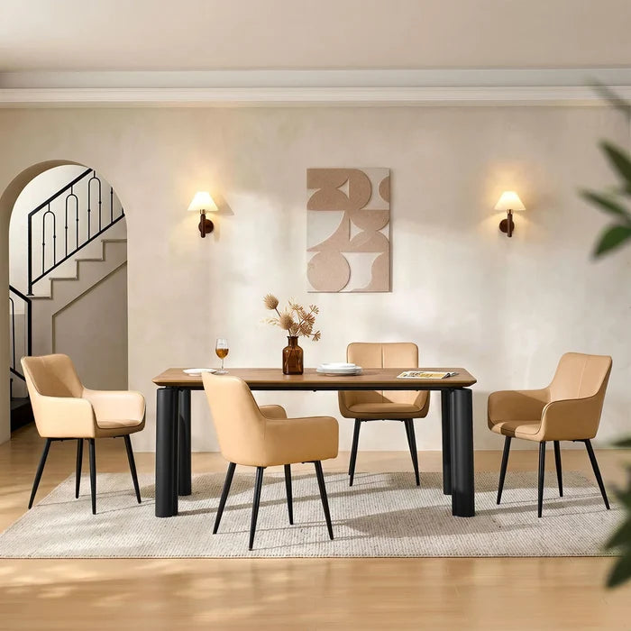 Muhsina Faux Leather Dining Chair