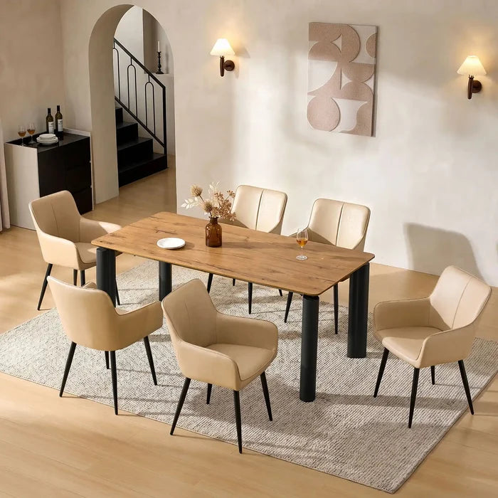 Muhsina Faux Leather Dining Chair