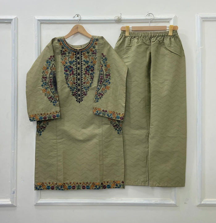 Multi Embroidered 2PC | Cotton D-545