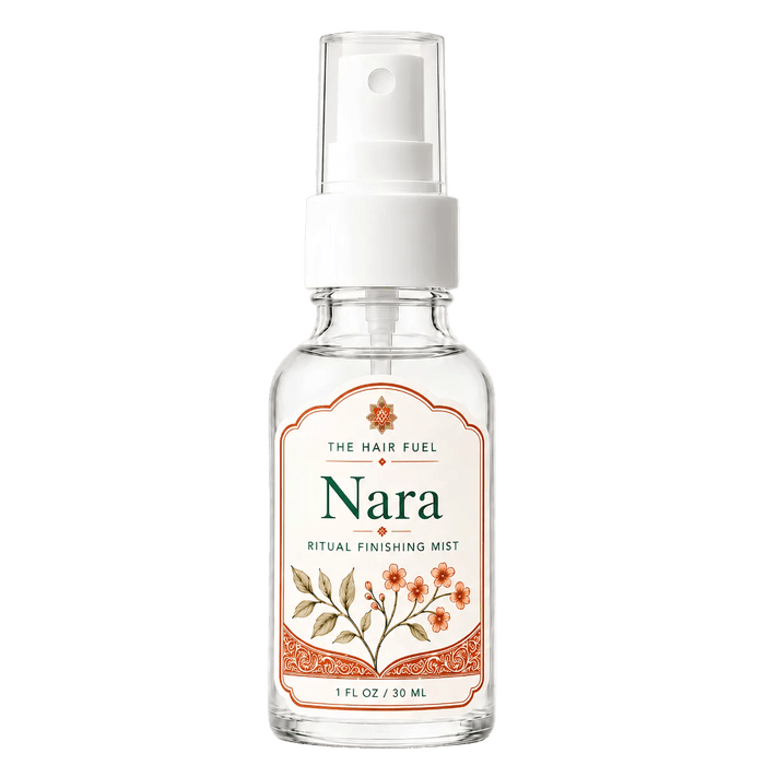Nara Ritual Finishing Mist bottle on a white background