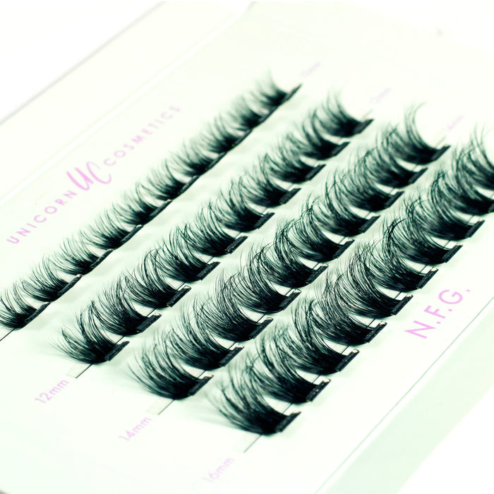 N.F.G. Super Pre-Glued Party Lashes + Tweezer Duo - Unicorn Cosmetics