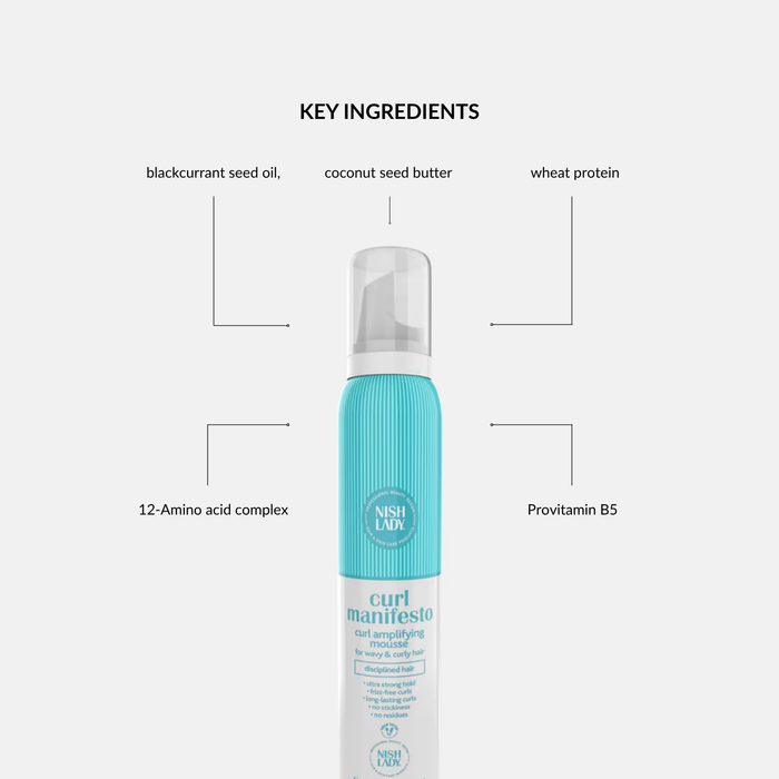 NishLady Curl Manifesto Amplifying Mousse – 200ml