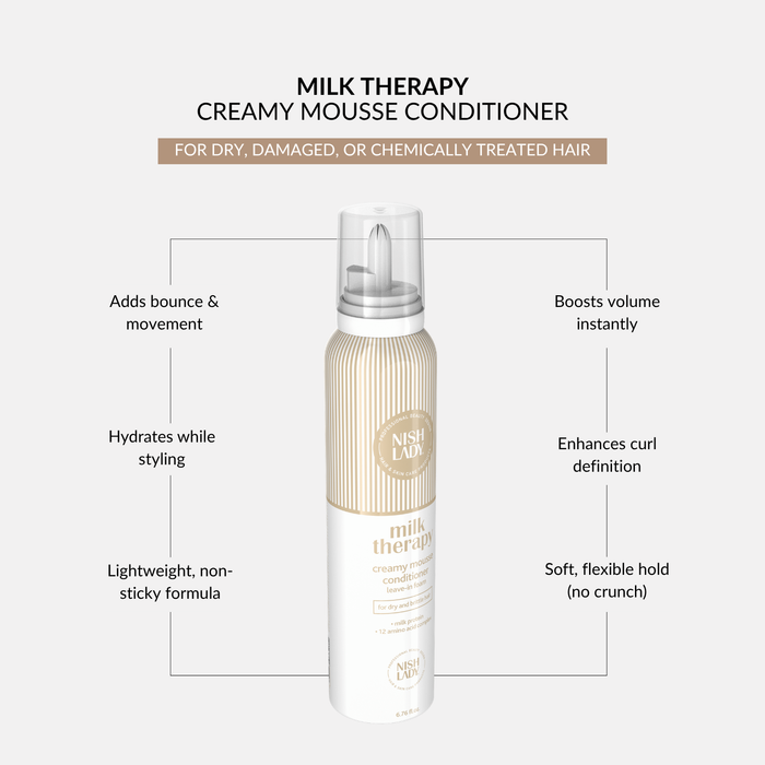NishLady Milk Therapy Creamy Mousse – 200ml