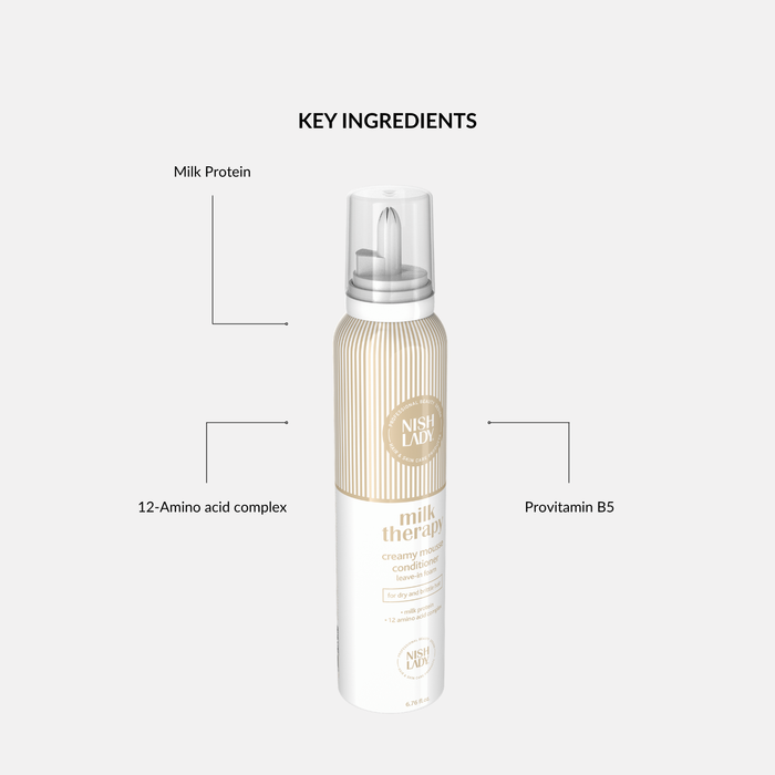 NishLady Milk Therapy Creamy Mousse – 200ml