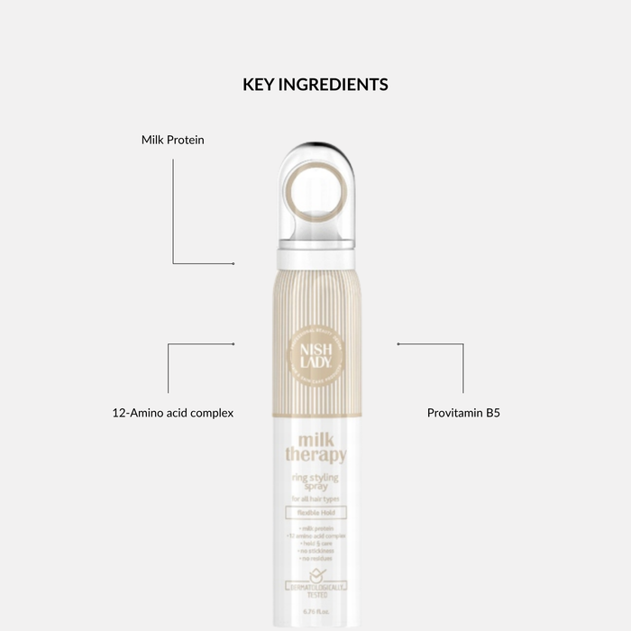 Nishlady Milk Therapy Ring Styling Spray – 200ml