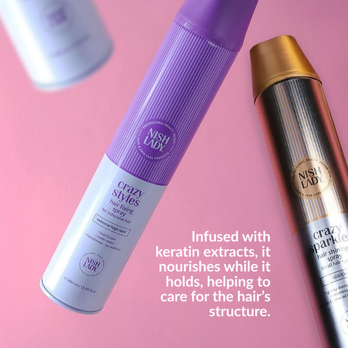 NishLady Styling Fixing Spray - 386ml