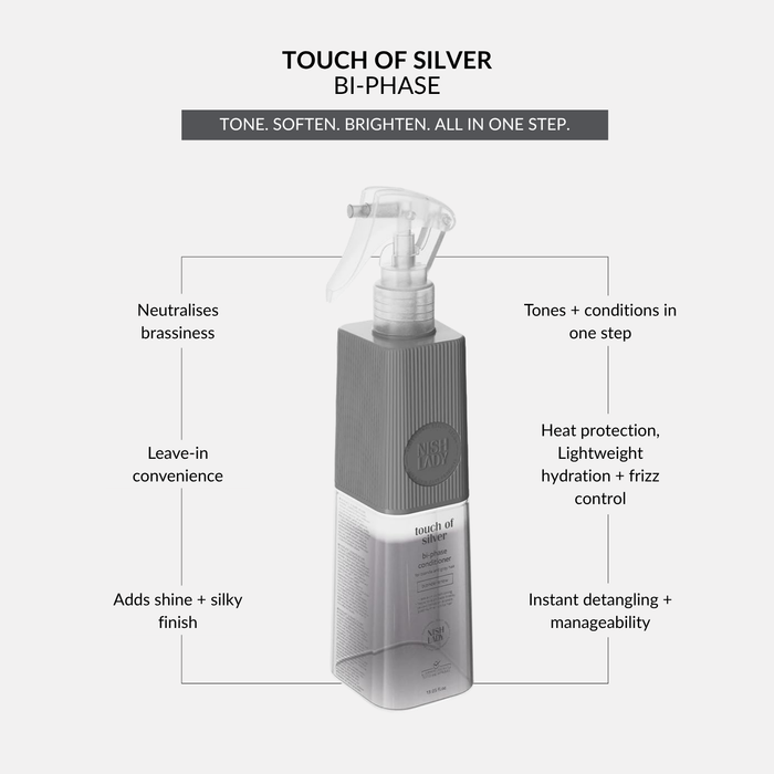 NishLady Touch Of Silver Bi-Phase Conditioner - 386ml