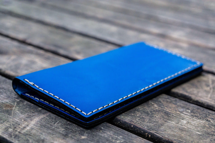 No.49 Handmade Leather Women Wallet - Blue