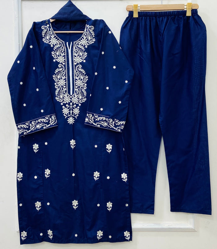 Noor e Eid 3PC (Cotton) D-505