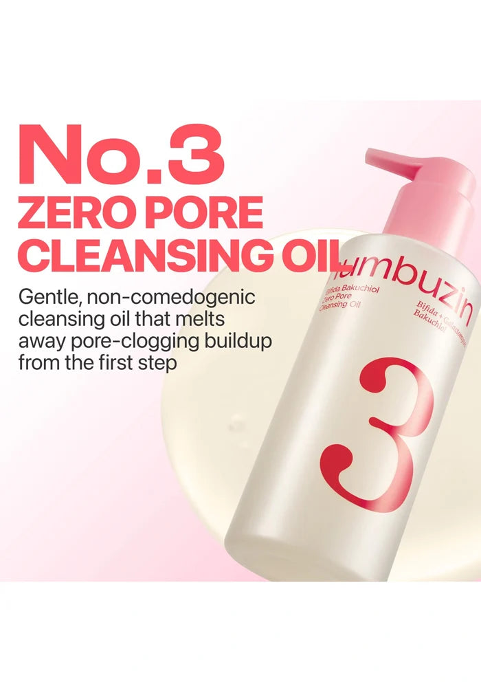BambuZhin No.3 Zero Pore Cleansing Oil with text on a white background