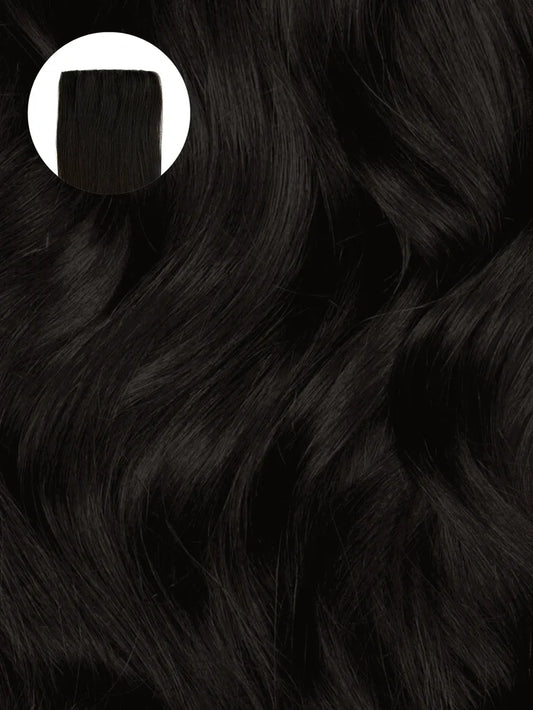 Off Black (1B) Invisible Clip-ins