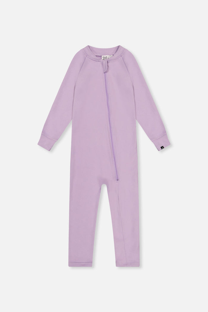 One Piece Thermal Underwear Lavender-0