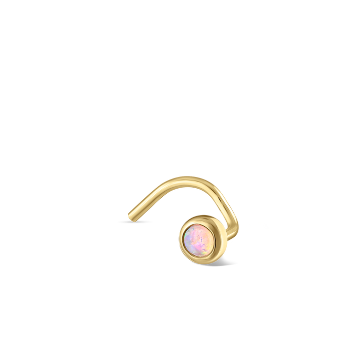 Yellow Gold / 2mm / Right Bend