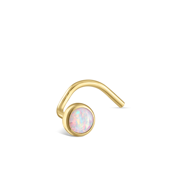 Yellow Gold / 3mm / Left Bend