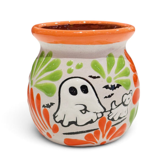 Orange and Green Dog Trick or Treating Mug