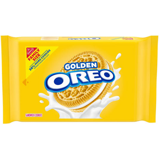 Oreo Golden Sandwich Cookies Family Size