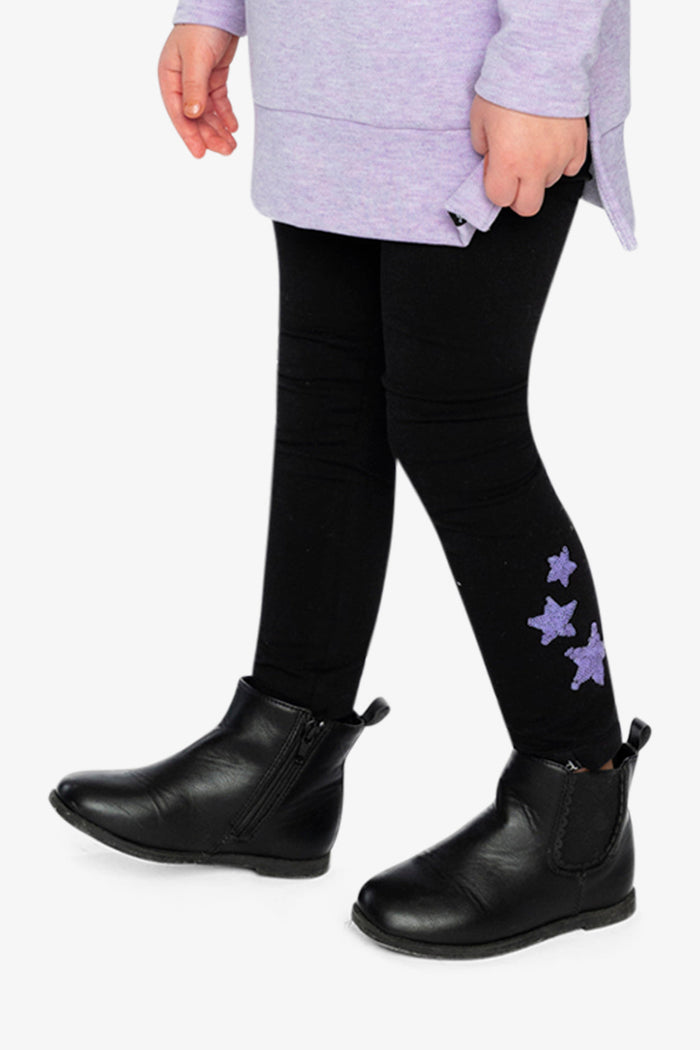 Organic Cotton Jersey Leggings Black-2