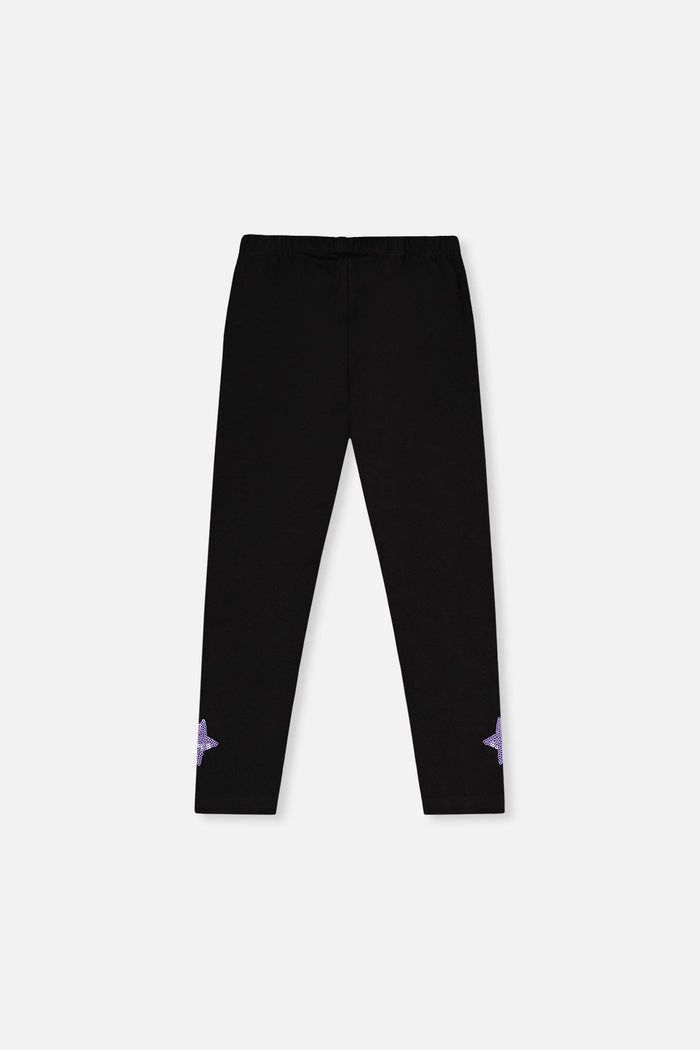Organic Cotton Jersey Leggings Black-4