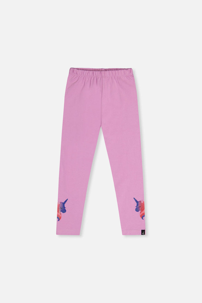Organic Cotton Jersey Leggings Violet-0