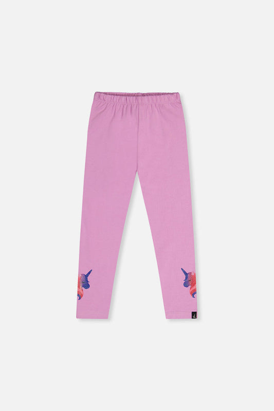 Organic Cotton Jersey Leggings Violet-0