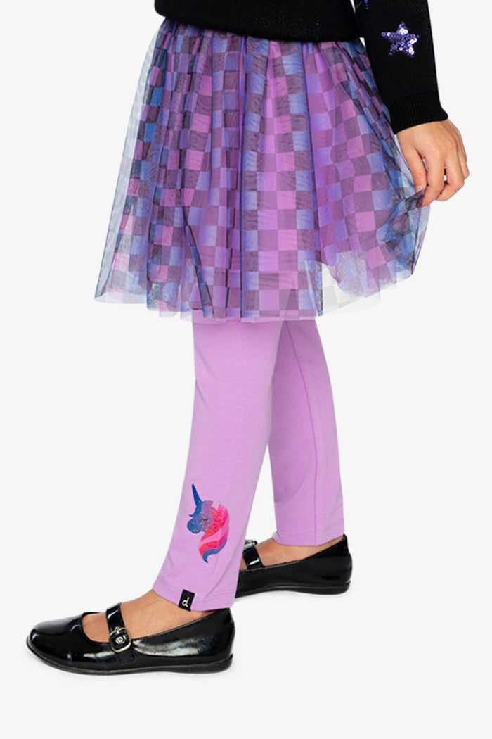 Organic Cotton Jersey Leggings Violet-2