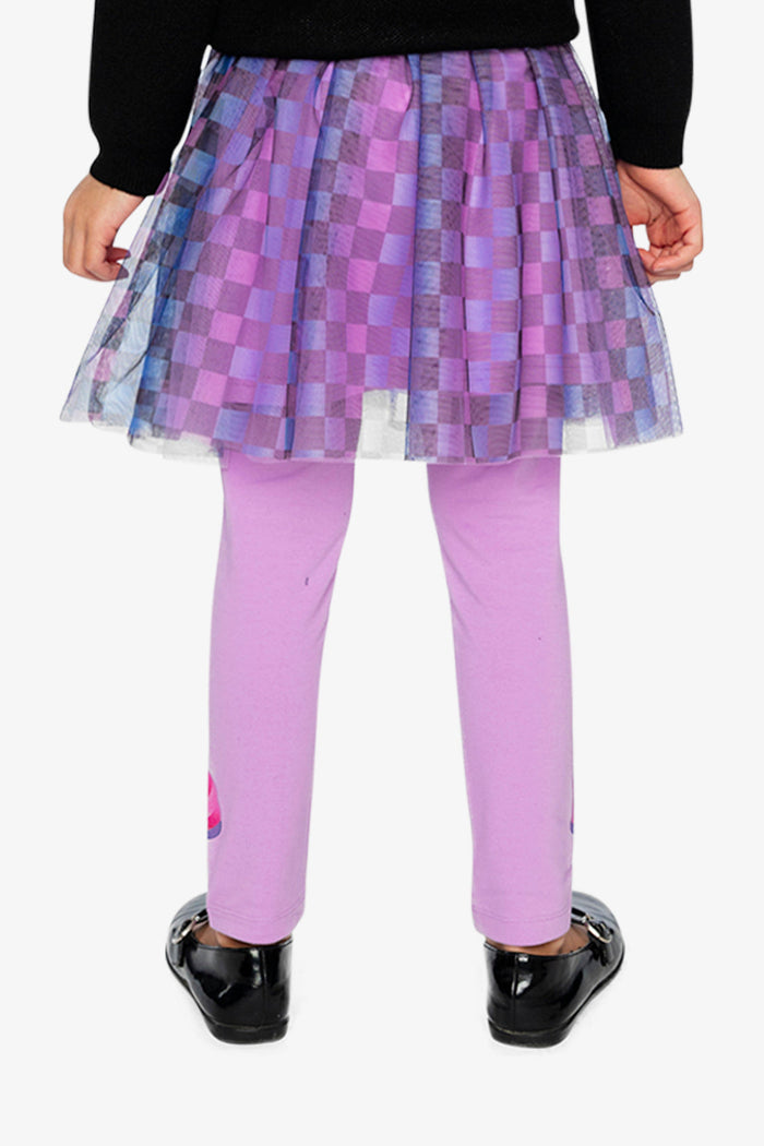 Organic Cotton Jersey Leggings Violet-3