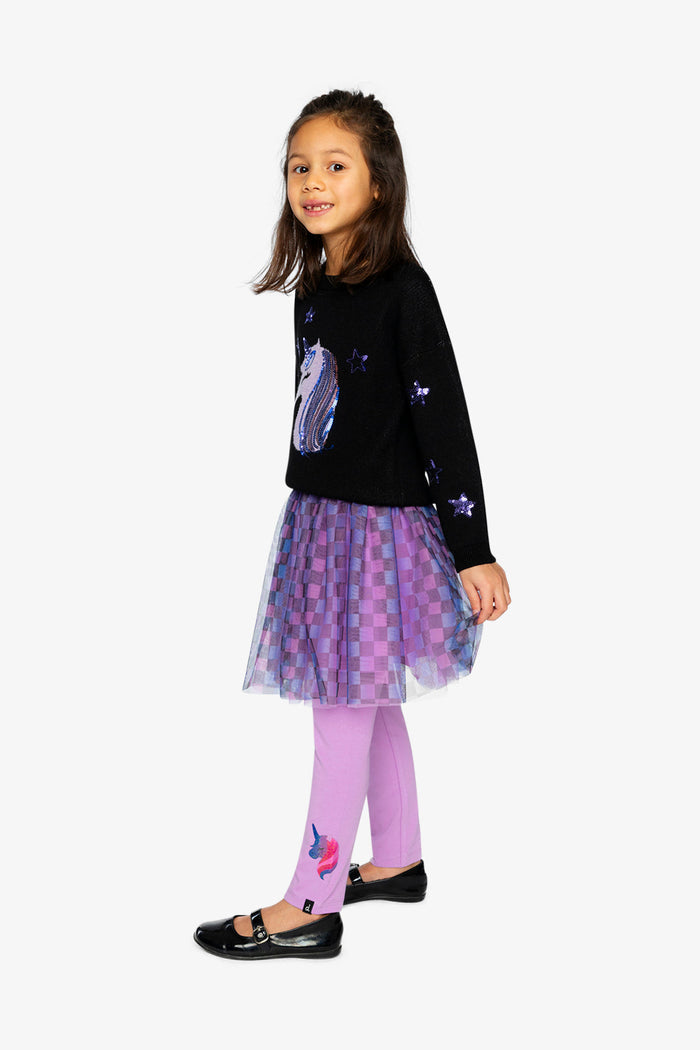 Organic Cotton Jersey Leggings Violet-4